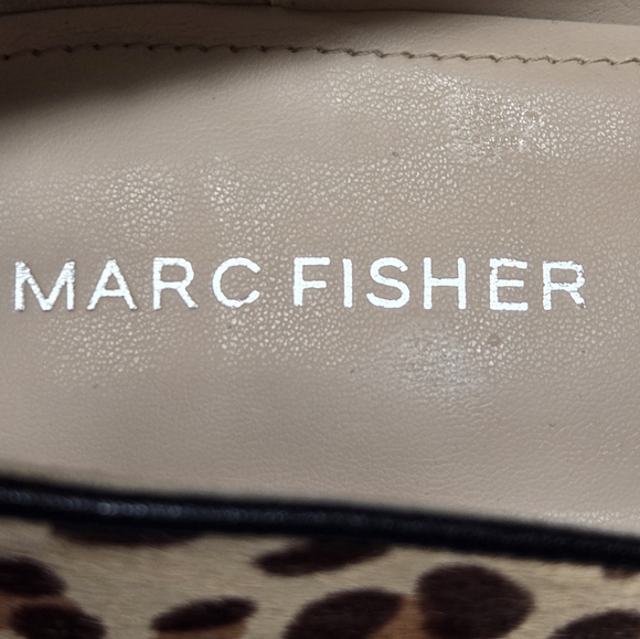 Marc Fisher Fall Trend Cow Hair Pointed Toe Block Heel Size 6.5M - Picture 6 of 8